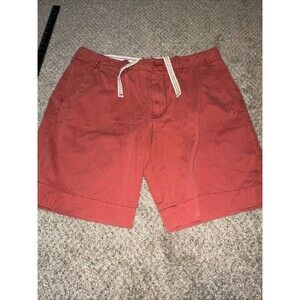 Vintage Polo Ralph Lauren Shorts Mens 38 Red Chino Cotton Drawstring. America